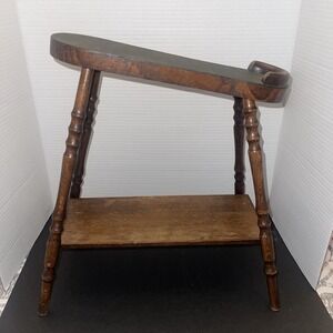 Antique Shoe Shining Cleaning Polishing Rest Foot Stand Germany 1890s Rare Find!